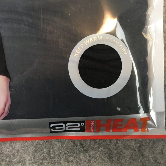 32 Degrees Bodysuit Womens S Base Layer Extra Warm Scoop Neck Long Sleeve Black - Picture 2 of 8